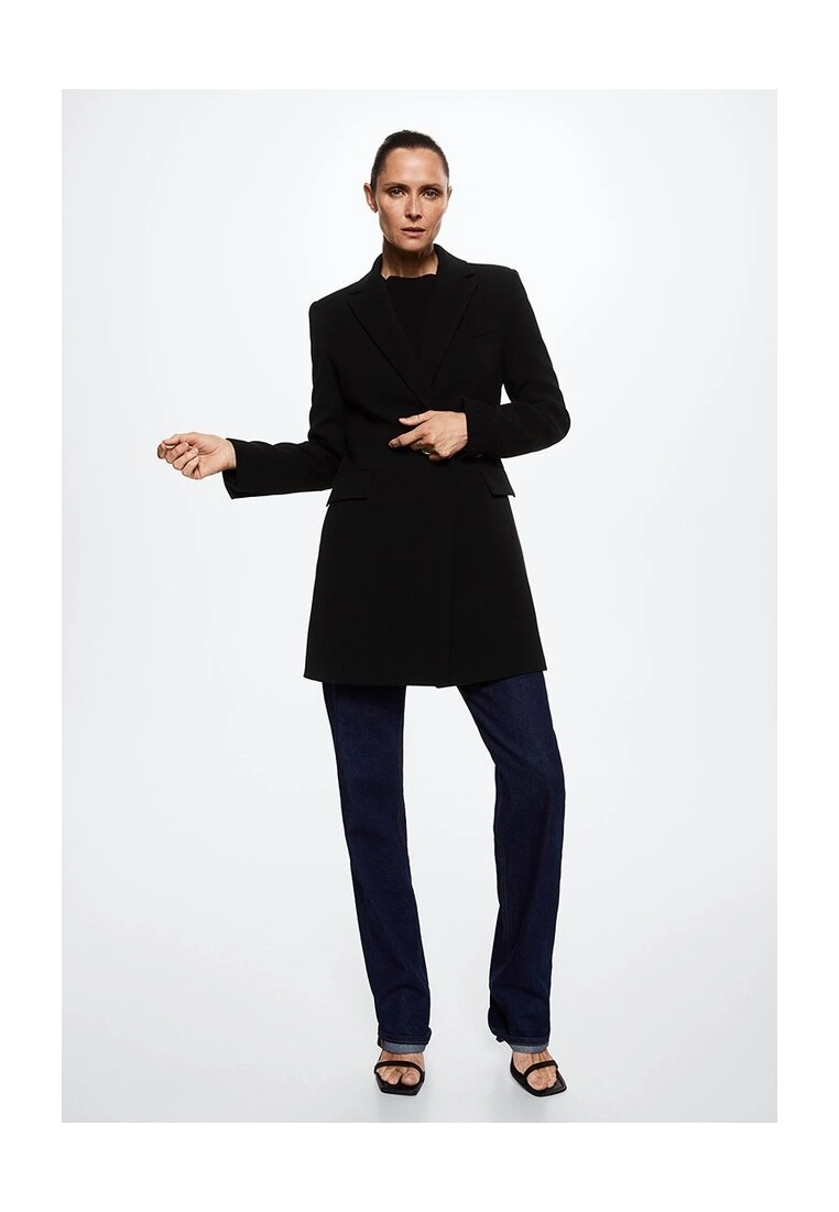 Mango Fitted Crossed Coat 7 Mango Fitted Crossed Coat - Image 5