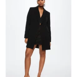 Mango Fitted Crossed Coat 16 Mango Fitted Crossed Coat -Mango popular store mango 3318 9261626 7