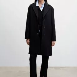 Mango Buttoned Wool Coat -Mango popular store mango 3320 5842636 6