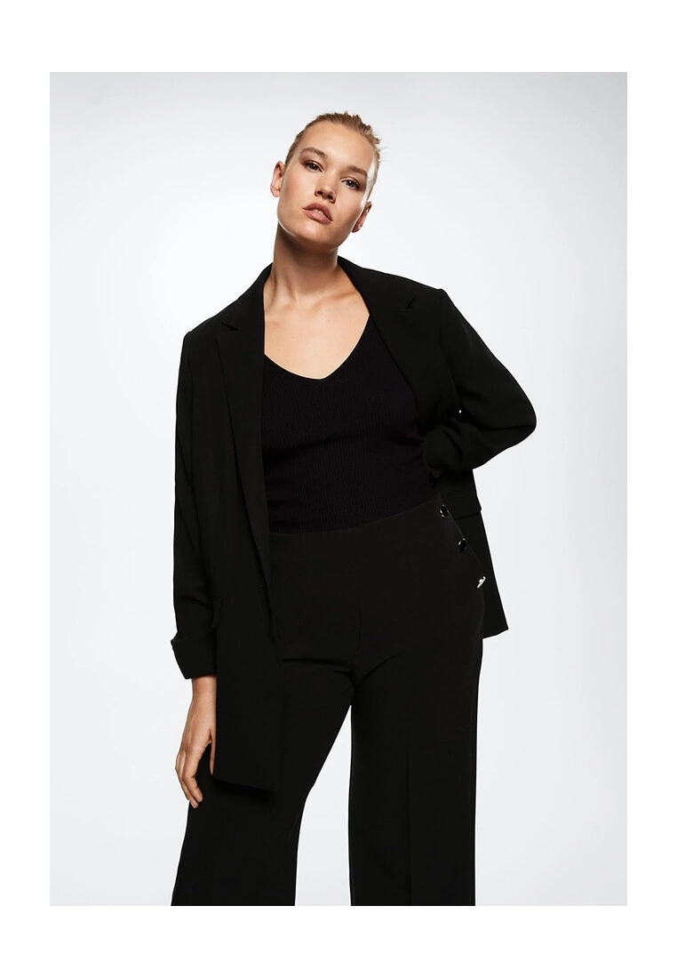 Mango Cropped Button Trousers 10 Mango Cropped Button Trousers - Image 8