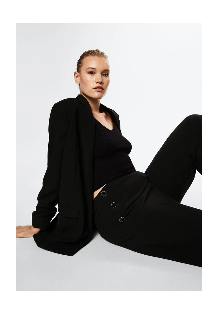 Mango Cropped Button Trousers 11 Mango Cropped Button Trousers - Image 9