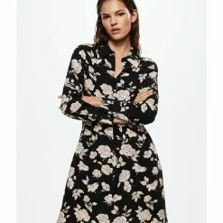 Mango Printed Shirt Dress -Mango popular store mango 3325 0867426 6