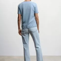 Mango Essential Cotton T-Shirt -Mango popular store mango 3325 6629046 3