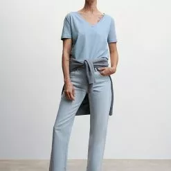 Mango Essential Cotton T-Shirt -Mango popular store mango 3326 6629046 5