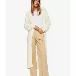 Mango Openwork Long Cardigan