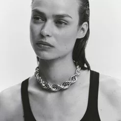 Mango Braided Necklace -Mango popular store mango 3336 2749046 4