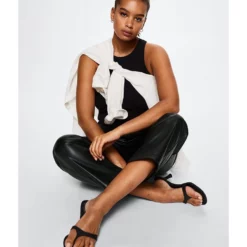 Mango Faux-Leather Trousers -Mango popular store mango 3339 1826626 7