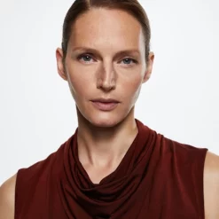 Mango Draped Neck Top -Mango popular store mango 3344 1168136 3