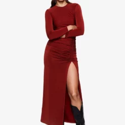 Mango Cut-Out Ruched Dress