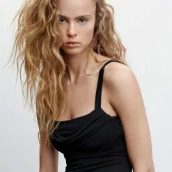 Mango Draped Straps Bodysuit -Mango popular store mango 3361 5159046 3