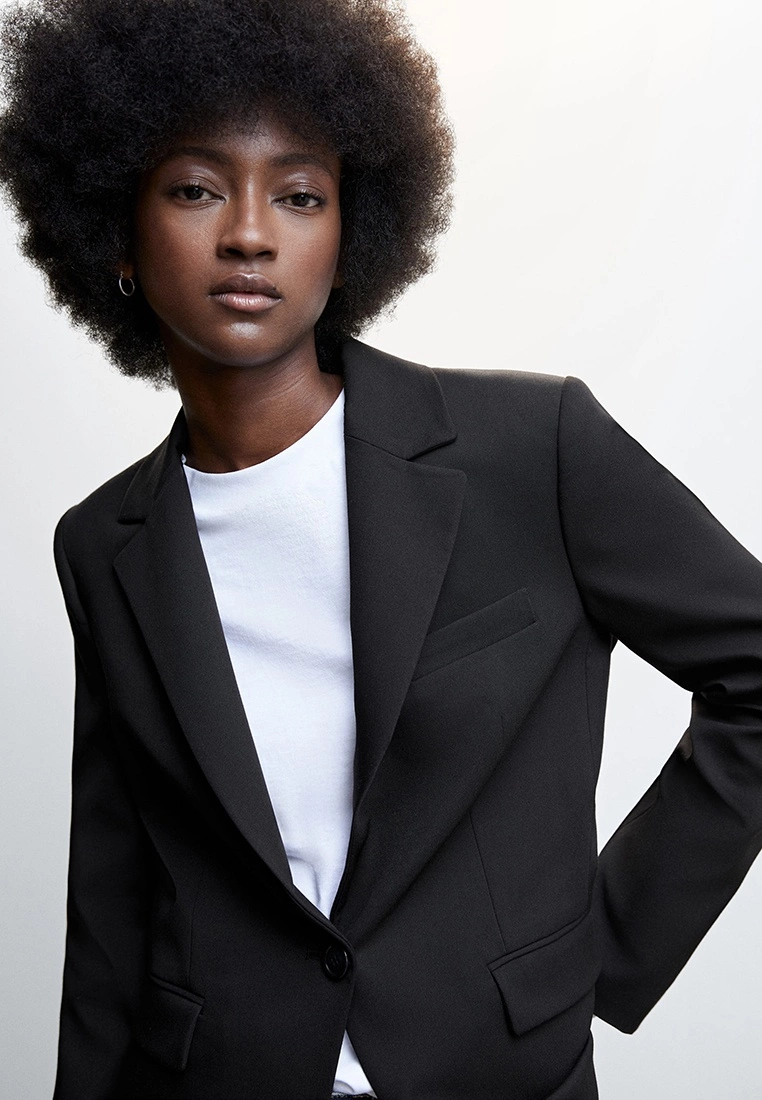 Mango Americana Traje Bot贸n Blazer 5 Mango Americana Traje Bot贸n Blazer - Image 3