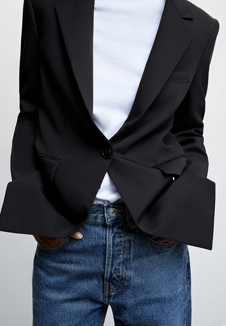 Mango Americana Traje Bot贸n Blazer 7 Mango Americana Traje Bot贸n Blazer - Image 5