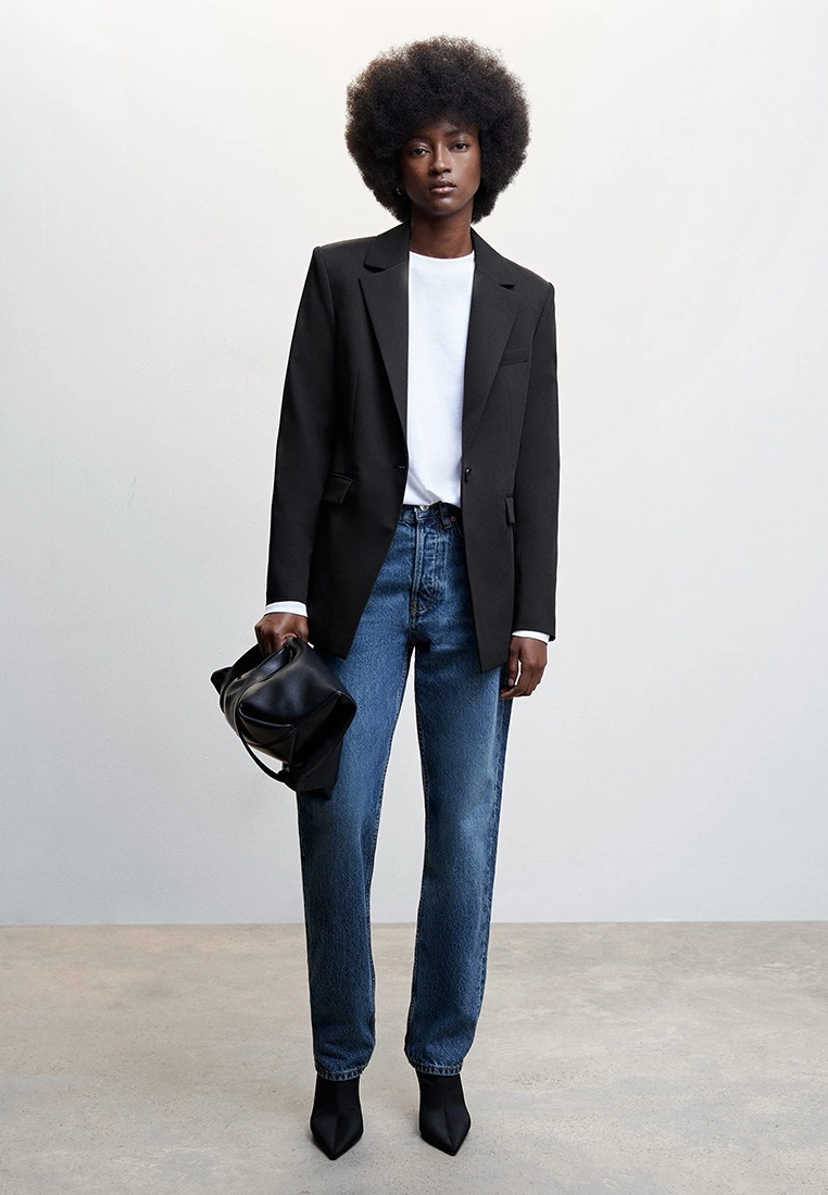 Mango Americana Traje Bot贸n Blazer 8 Mango Americana Traje Bot贸n Blazer - Image 6