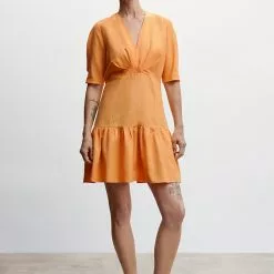 Mango Fluted Hem Dress -Mango popular store mango 3382 6939046 4