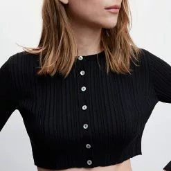 Mango Fine-Knit Short Cardigan -Mango popular store mango 3384 9749046 3