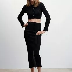 Mango Fine-Knit Short Cardigan -Mango popular store mango 3385 9749046 5