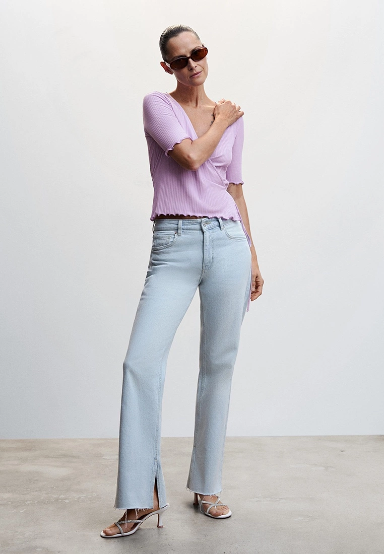 Mango Textured Wrapped T-Shirt 6 Mango Textured Wrapped T-Shirt - Image 4