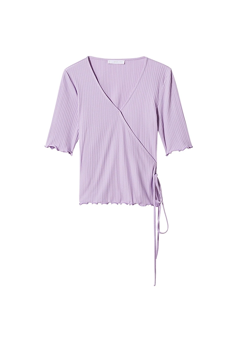 Mango Textured Wrapped T-Shirt 8 Mango Textured Wrapped T-Shirt - Image 6