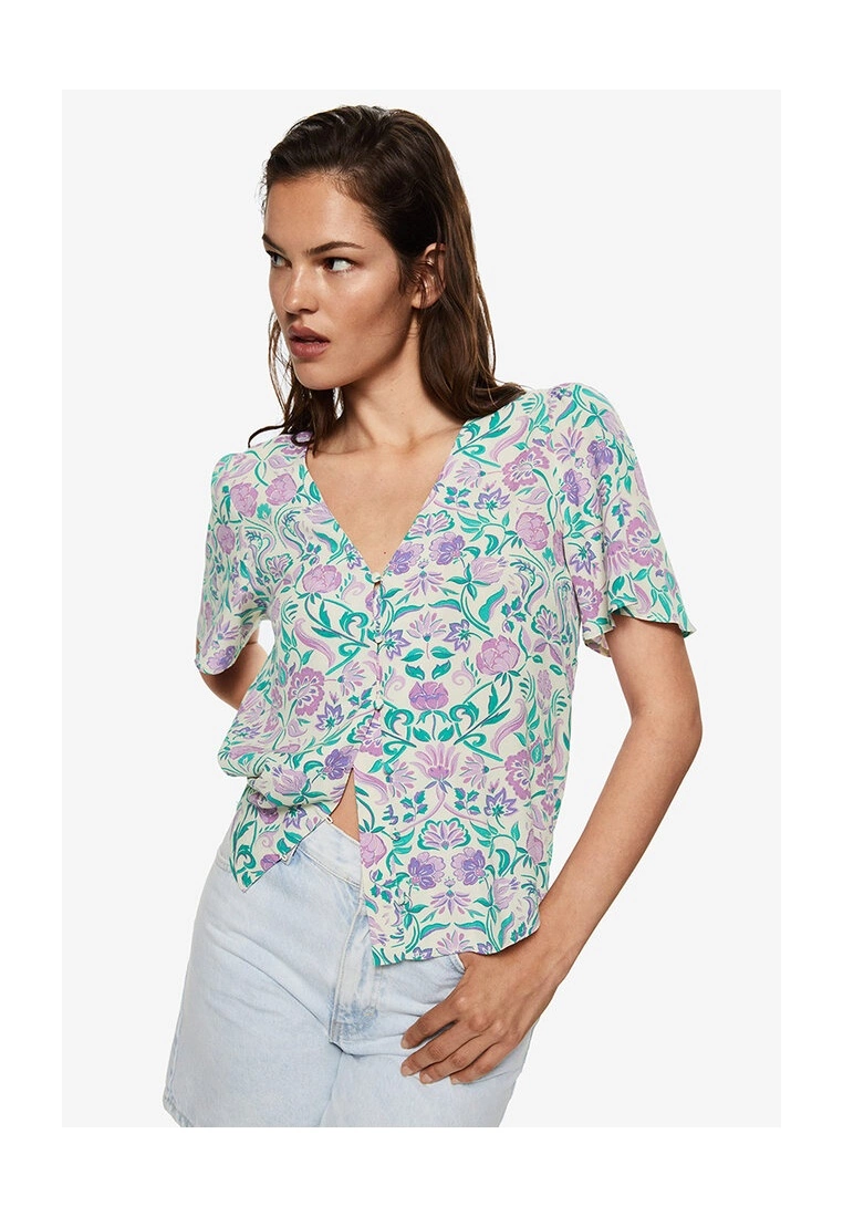 Mango Flowy Printed Blouse 3 Mango Flowy Printed Blouse