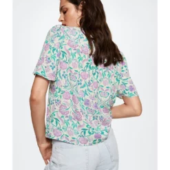 Mango Flowy Printed Blouse 12 Mango Flowy Printed Blouse -Mango popular store mango 3408 7750326 2