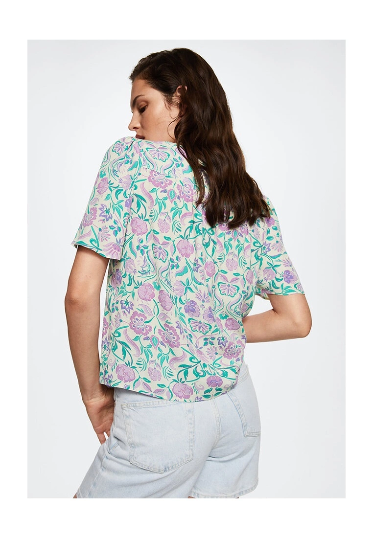 Mango Flowy Printed Blouse 4 Mango Flowy Printed Blouse - Image 2