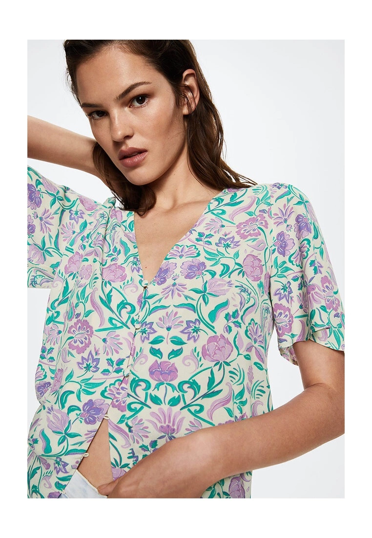 Mango Flowy Printed Blouse 5 Mango Flowy Printed Blouse - Image 3