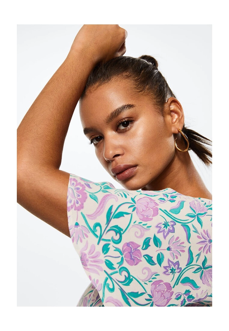 Mango Flowy Printed Blouse 9 Mango Flowy Printed Blouse - Image 7