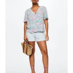 Mango Flowy Printed Blouse 18 Mango Flowy Printed Blouse -Mango popular store mango 3409 7750326 8