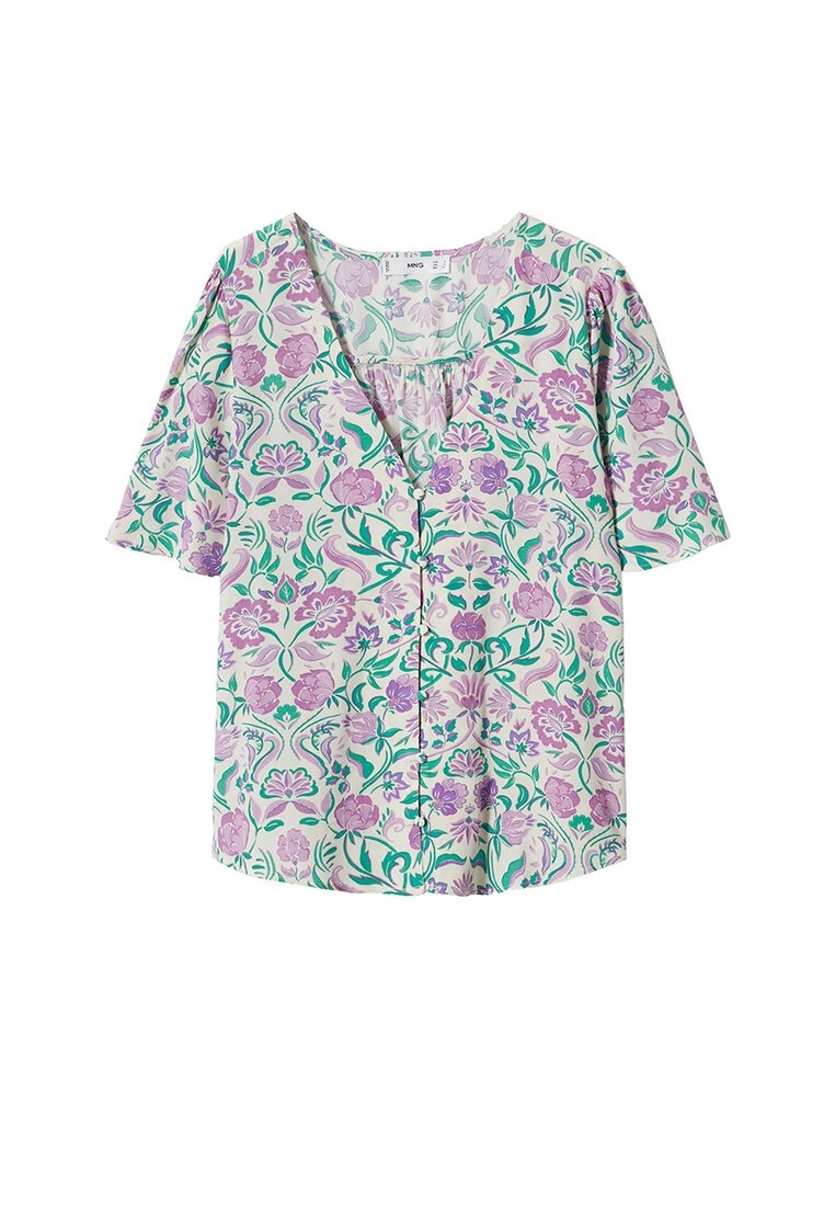 Mango Flowy Printed Blouse 11 Mango Flowy Printed Blouse - Image 9