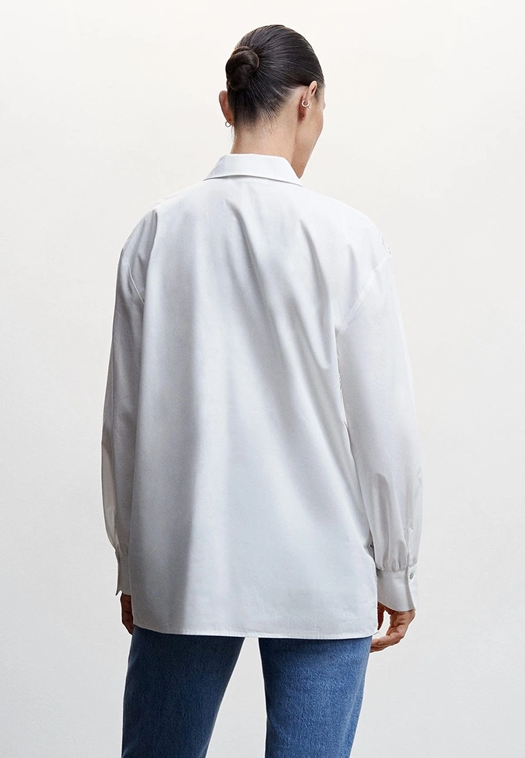 Mango Embroidered Cotton Shirt 4 Mango Embroidered Cotton Shirt - Image 2