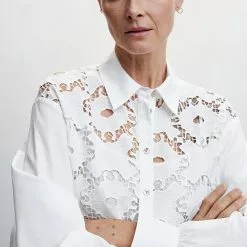 Mango Embroidered Cotton Shirt 11 Mango Embroidered Cotton Shirt -Mango popular store mango 3420 0849046 3