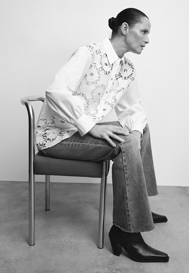 Mango Embroidered Cotton Shirt 6 Mango Embroidered Cotton Shirt - Image 4