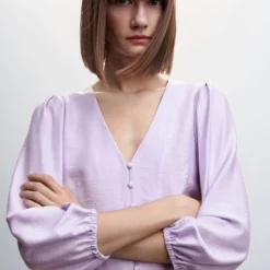 Mango Puffed Sleeves Blouse -Mango popular store mango 3423 3929046 3