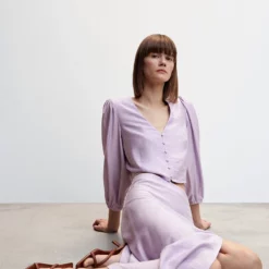 Mango Puffed Sleeves Blouse -Mango popular store mango 3423 3929046 4