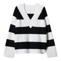 Mango V-Neck Striped Sweater -Mango popular store mango 3426 1439046 7
