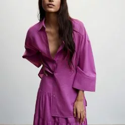 Mango Oversize Striped Shirt -Mango popular store mango 3439 0059046 4