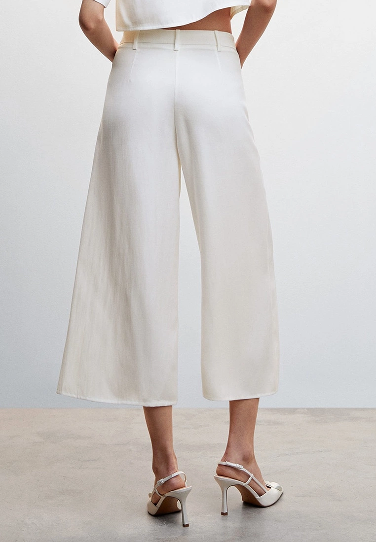 Mango Buttons Culottes Trousers 4 Mango Buttons Culottes Trousers - Image 2