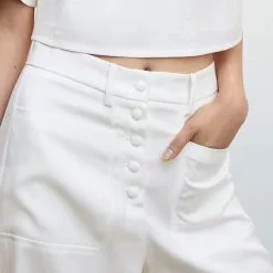 Mango Buttons Culottes Trousers 11 Mango Buttons Culottes Trousers -Mango popular store mango 3443 8867836 3