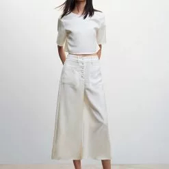 Mango Buttons Culottes Trousers 13 Mango Buttons Culottes Trousers -Mango popular store mango 3444 8867836 5