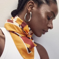 Mango Twisted Hoop Earrings 7 Mango Twisted Hoop Earrings -Mango popular store mango 3454 7325146 3