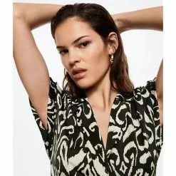 Mango Belt Printed Jumpsuit -Mango popular store mango 3475 7561626 3