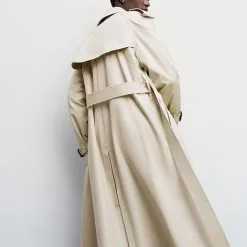 Mango Cotton Belted Trench Coat -Mango popular store mango 3515 6015146 2