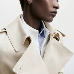 Mango Cotton Belted Trench Coat -Mango popular store mango 3516 6015146 3