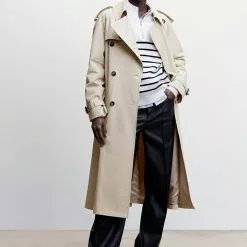 Mango Cotton Belted Trench Coat -Mango popular store mango 3517 6015146 6