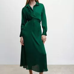Mango Wrap Shirt Dress -Mango popular store mango 3533 2115146 4