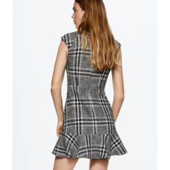 Mango Checked Tweed Dress -Mango popular store mango 3534 6930826 3