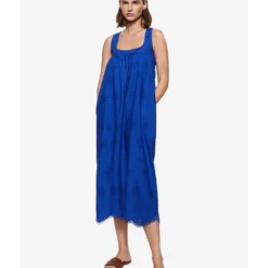 Mango 100% Cotton Midi Dress