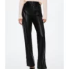 Mango Leather-Effect Straight Trousers 1 Mango Leather-Effect Straight Trousers -Mango popular store mango 3547 3480826 1