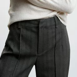 Mango Regular Fit Striped Pattern Suit Trousers -Mango popular store mango 3547 7532536 3