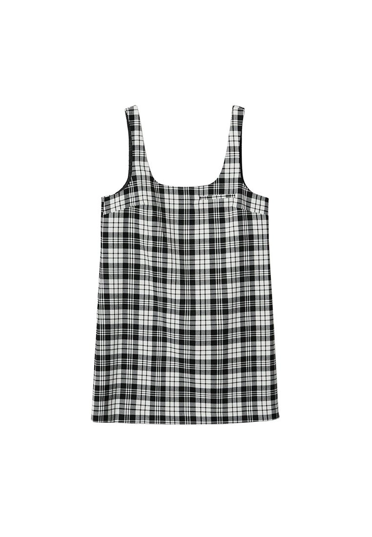 Mango Checked Pinafore Dress 7 Mango Checked Pinafore Dress - Image 5